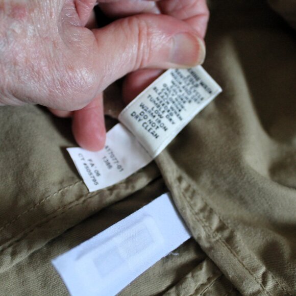 Vintage Banana Republic Khaki Safari Utility Military Jacket, Size 6 - Picture 9 of 9